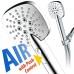 AirJet-350 High Pressure Luxury Multi-Function Hand Shower with High-Velocity Flow Accelerator(TM) Hydro-Engine for More Power with Less Water! Latest Square Oval Design and Push-button Flow Control - B0774ZBKH1